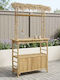 Bar-Tisch aus Bambus 110x50x209cm