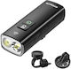 Cyclami Br2000 Rechargeable High Capacity Bicycle Headlight Powerful Night Riding Flashlight