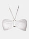 Strapless Bikini Top White