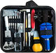 Watch Repair Tool Case Set 13pcs Batteries Straps Bs-147