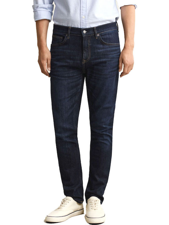 Gant Men's Jeans Pants With Slim Fit Navy Blue