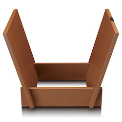 Storage Stand Turntable Records Lenco Brown