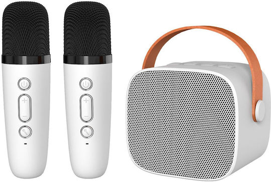 Blavec Ηχείο Karaoke με Ασύρματα Μικρόφωνα WS-07 Λευκό