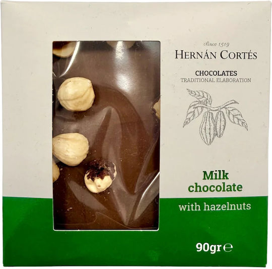 Hernan Cortes Schokolade Milch Haselnuss 90g