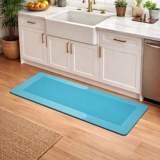 My Home Luxury Non-Slip Bath Mat 74511 Turquoise 60x180cm
