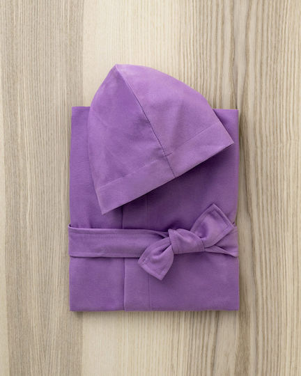 Nima Halat de Baie pentru Copii Splashy Violet cu Glugă