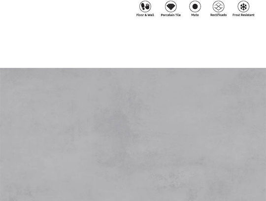 LV Granito Πλακάκι Πορσελανάτο Ματ 120x60cm Γκρι