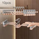 Wardrobe Hanger for Pants Plastic Orange ZA945F 10 Pieces