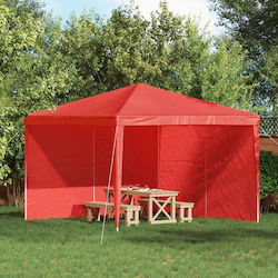vidaXL Gazebo De Grădină Roșu 3x1.95m