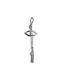 Marhome Hanging Lucky Charm Eye Gray Made of Crystal 30cm