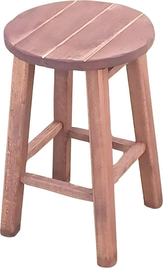 Wooden Garden Stool Walnut 30x30x50cm