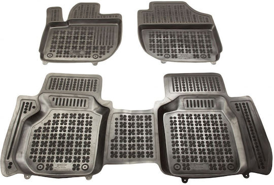 Sahler Car Mats Raised Sides 3D Rubber Honda Jazz IV 2013+ Raised Sides Type Black 3 Pieces
