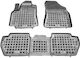 Sahler Raised Sides 3D Rubber Car Mats Peugeot Partner Citroen Berlingo 2008+ Raised Sides Type Black 3 Pieces