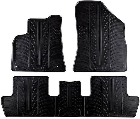 Carro 389398 Πατάκια Αυτοκινήτου Renault 3008 2009-2016 5008 2009-2017 Μαύρο 4 Τεμάχια