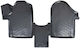Car Mats Raised Sides 3D Rubber TPE Mercedes Vito W639 03-14 Wöller 3 Pieces Black