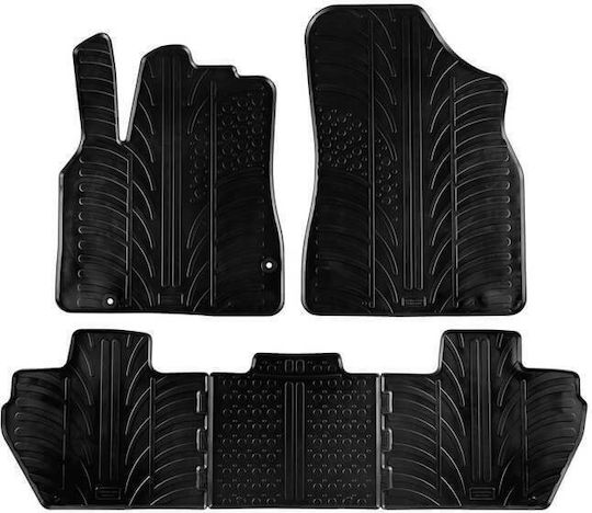 Carro 389426 Car Mats Citroen Berlingo 2008-2018 Peugeot Partner 2008-2018 Black 5 Pieces