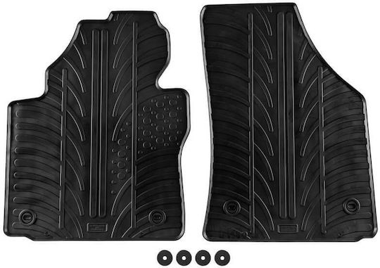 Apesan Car Mats Rubber VW Caddy 2004-2020 Black 2 Pieces