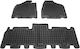 Sahler Raised Sides 3D Rubber Car Mats Kia Carnival II 2005-2014 5-Seater Raised Sides Type Black 3 Pieces