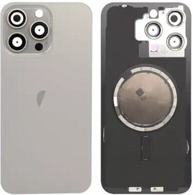 Apple iPhone 15 Pro Max Задно Стъкло Back Glass Без NFC Натурален Титан OEM Съвместим