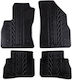 Apesan Car Mats Rubber Fiat Doblo 2010 Opel Combo Passenger 2011 Black 4 Pieces