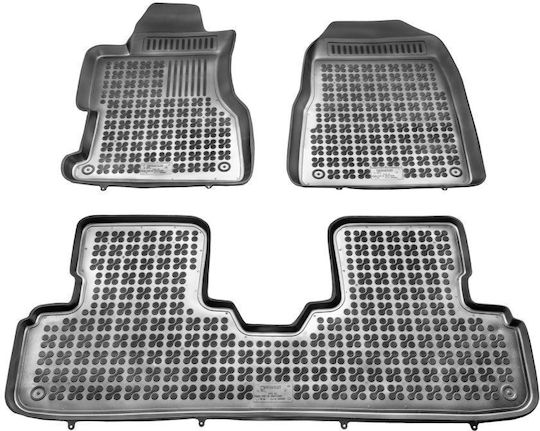 Sahler Πατάκια Σκαφάκια 3d Λάστιχο Honda Civic 3-πορτο 2001-2005 Τύπου Σκαφάκι Μαύρα 3 Τεμάχια