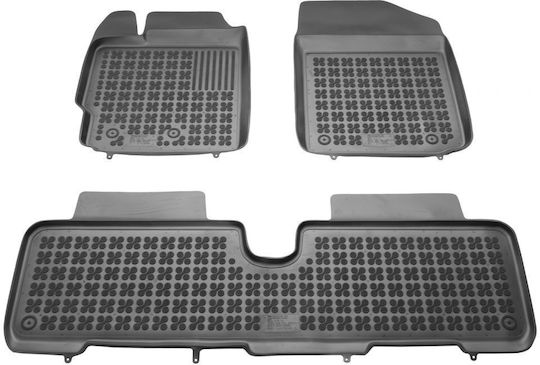 Sahler Car Mats Raised Sides 3D Rubber Toyota Yaris 2005-2011 Urban Cruiser 2009+ Raised Sides Type Black 3 Pieces