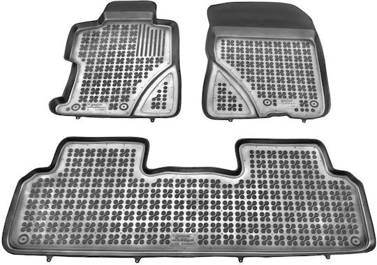 Sahler Car Mats Raised Sides 3D Rubber Honda Civic 2006-2011 Sedan Hybrid Raised Sides Black 3 Pieces