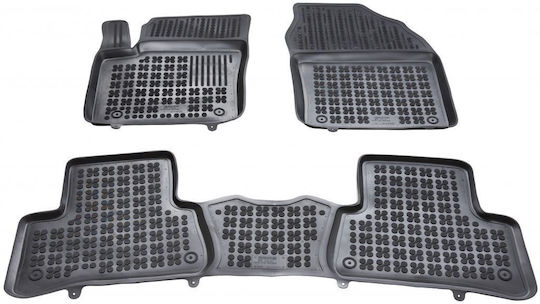 Sahler Car Mats Raised Sides 3D Rubber Toyota C-HR 2016+ Raised Sides Type Black 3 Pieces