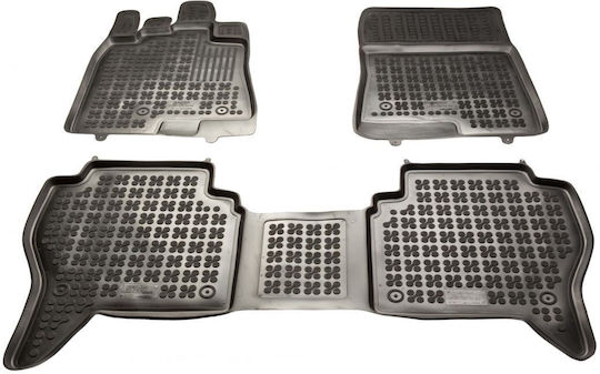 Sahler Килими За Кола Car Mats 3D Гумени Мицубиши Пайеро 2006+ Тип Car Mats Черни 3 Броя
