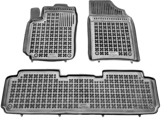 Sahler Car Mats Raised Sides 3D Rubber Citroen Xsara Picasso 2000-2010 Black 3 Pieces