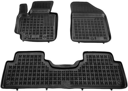 Sahler Raised Sides 3D Rubber Car Mats Kia Soul 2014+ Raised Sides Type Black 3 Pieces
