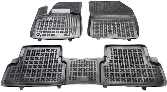 Sahler Car Mats Raised Sides 3D Rubber Peugeot 3008 2016+ Raised Sides Type Black 3 Pieces