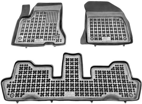 Sahler Πατάκια Σκαφάκια 3d Λάστιχο Citroen C4 Picasso 2006+ Μαύρα 3 Τεμάχια