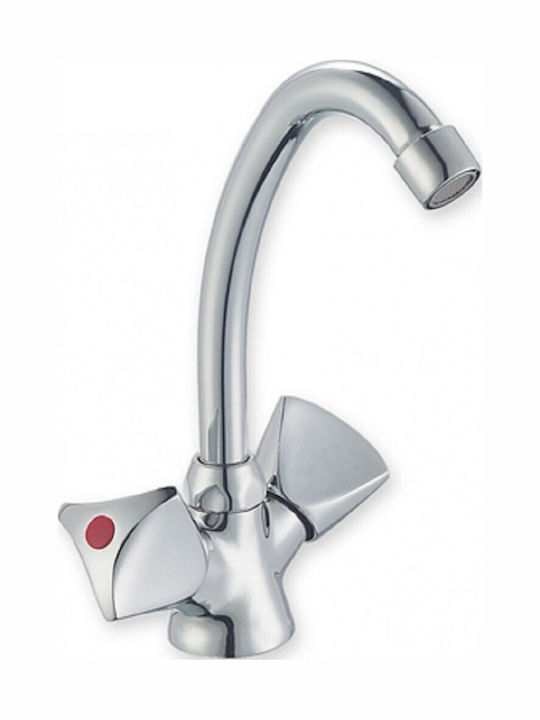Eveberg Mixing Sink Faucet Silver