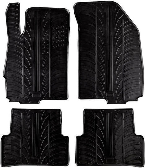 Apesan Auto Fußmatten Gummi Chevrolet Aveo 2006-2011 Schwarz 4 Stücke