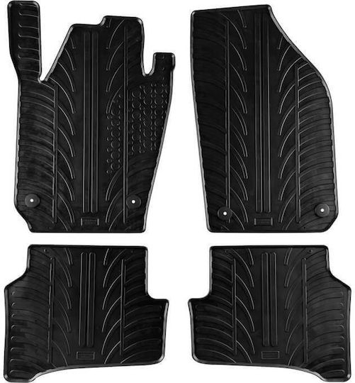 Carro 389208 Car Mats Skoda Fabia 2014 Black 4 Pieces