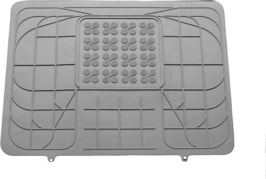 Sahler Raised Sides 3D Rubber Car Mat Rear Seat Middle Universal Gray 1 Piece
