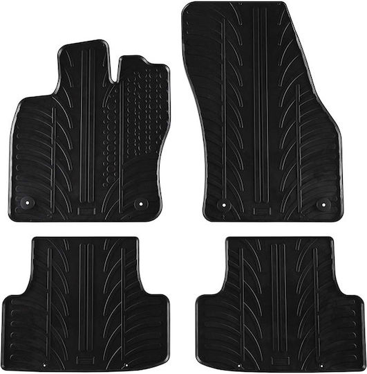 Carro 389271 Car Mats Seat Ateca 2016 Cupra Ateca Suv 2016 Black 4 Pieces