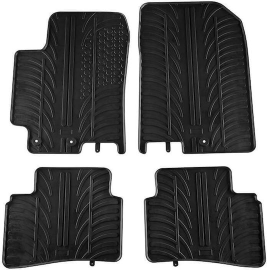 Carro 389147 Car Mats Kia Rio Hatchback 2017 Kia Stonic 2017 Black 4 Pieces