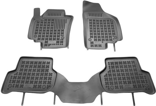 Sahler Car Mats Raised Sides 3D Rubber Seat Altea XL 2006+ Except Editions Unit Bluetooth On Driver Seat Raised Sides Black 3 Pieces
