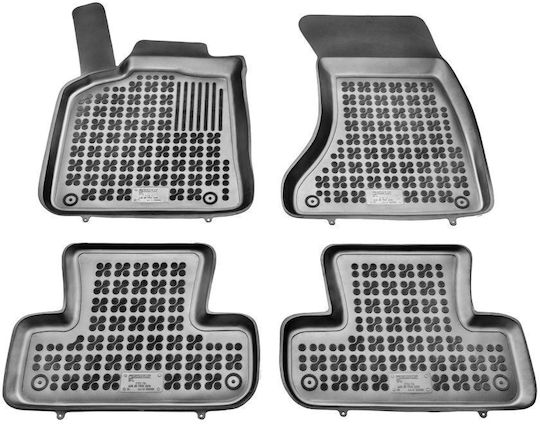 Sahler Car Mats Raised Sides 3D Rubber Audi Q5 2008+ Black Front And Back 4 Pieces