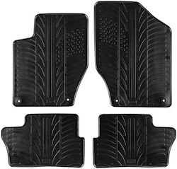 Carro 389402 Πατάκια Αυτοκινήτου Peugeot 308 2007-2013 307 2001-2008 Break 2008-2014 Μαύρο 4 Τεμάχια