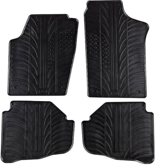 Carro 389478 Килими за кола Vw Fox 2005-2011 Черни 4 Броя