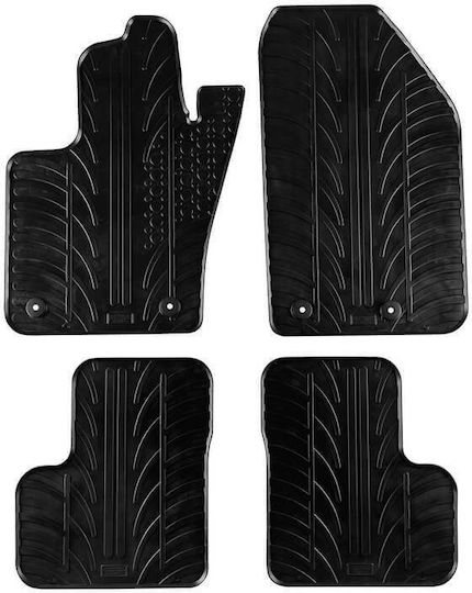Carro 389154 Car Mats Fiat 500X 2015 Black 4 Pieces