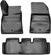 Car Mats Raised Sides 3D Rubber TPE Tesla Model 3 2017+ Bosse 4 Pieces Black