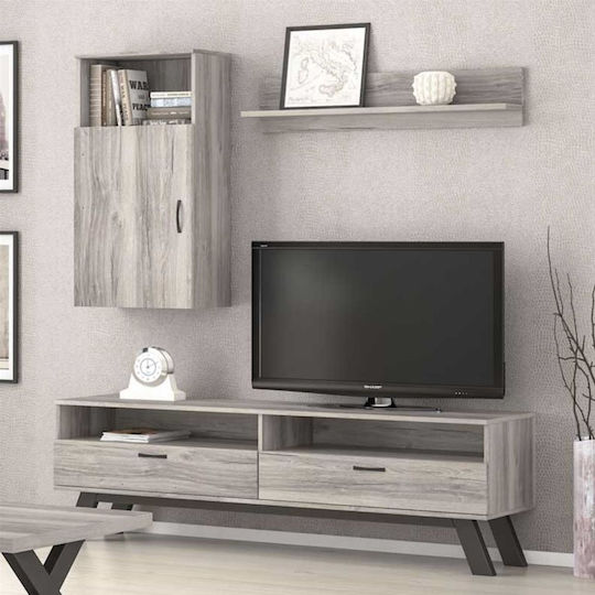 Wohnzimmer TV-Einheit N32 Braune M150xB44,5xH200cm