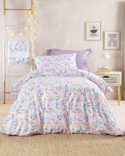 Rythmos Kids Duvet Cover Single Pink Set