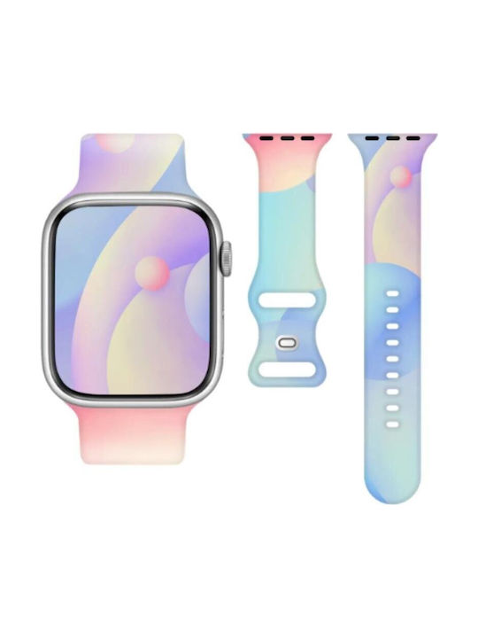 Telcon Silikonarmband Für Apple Watch 42 44 45 49mm Mehrfarbig
