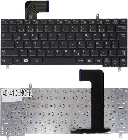 German Laptop Keyboard Samsung Mini N210 N220 N230 N250 Ba59-02704c Ba59-02704d 9z.n4psn.00r Nsk-m60sn Cnba5902704cbil Cnba5902704dbil De Without Frame Black Code 40841denofr
