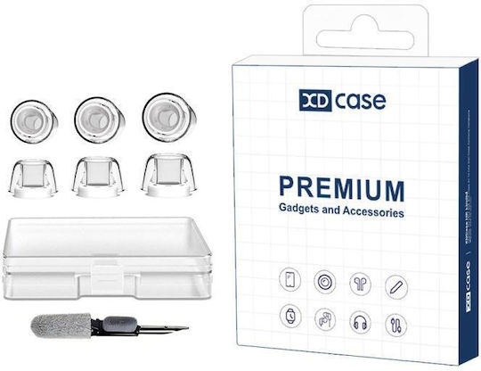 Airpods Pro 3 Xdcase 3 Paare Ersatzteile Silikon Ohrhörer Größe S M L Reinigungsbürste Zufällig Transparent